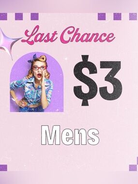 Unlisted $3 Men’s 💕Bulk listing, unlisted live show item ~ take a screenshot